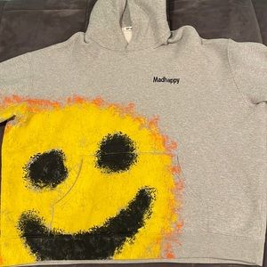 Madhappy Limited Smiley Heritage Hoodie - Heather Grey